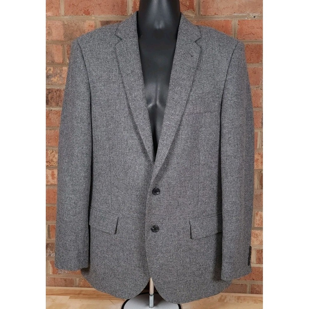 J Crew Ludlow‎ Jacket 40R English Wool Yorkshire Tweed Gray Herringbone Blazer